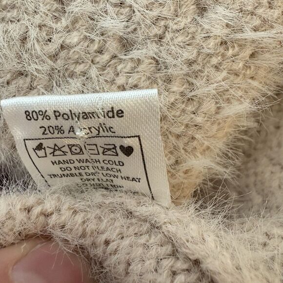 Fashion Apparel Sleeveless Fuzzy Hooded Pink Duster Sweater Vest Cardigan S/M - Picture 7 of 8